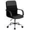 Emma and Oliver Mid-Back Leather and Mesh Swivel Task Office Chair with Arms